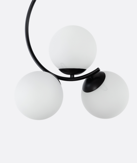 Stylish Curved Black Pendant Ceiling