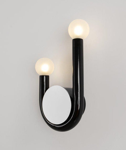 Armed Black Wall Lamp