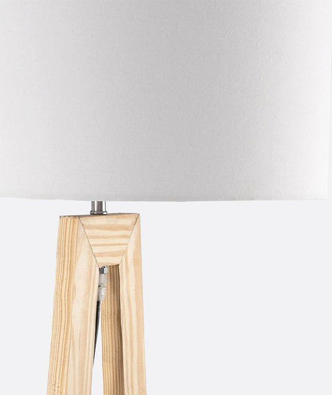 Boho white floor lamp