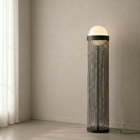 Modern Chains Black and Silver Floor lamp