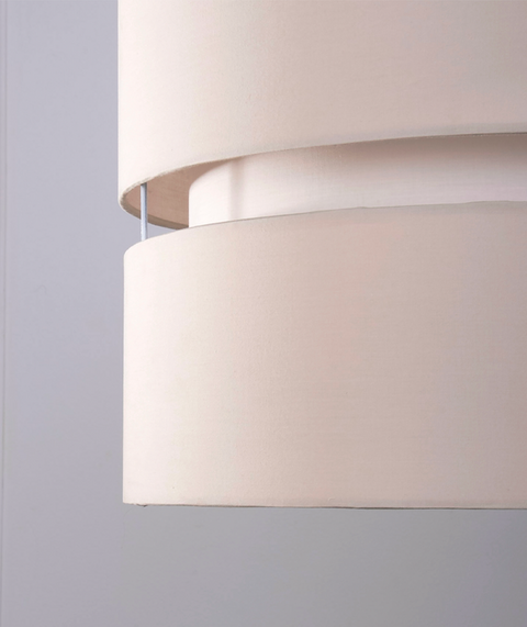 Contemporary Beige Shaded Pendant