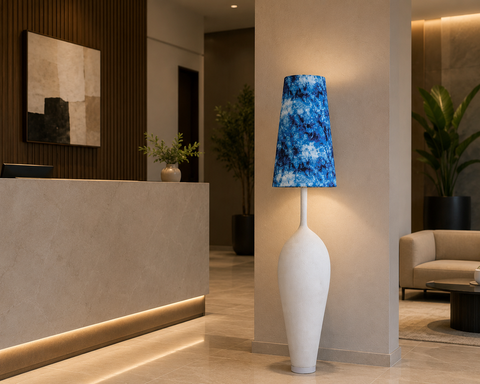 Minimal Blue Table Lamp