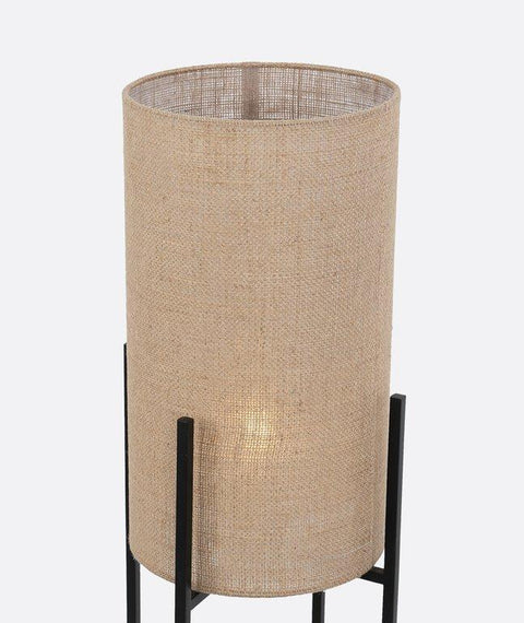 Burlap Shaded Floor Lamp