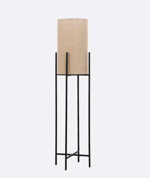 Burlap Shaded Floor Lamp