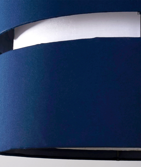 Contemporary Blue Shaded Pendant
