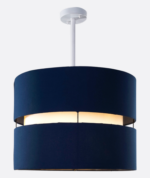 Contemporary Blue Shaded Pendant