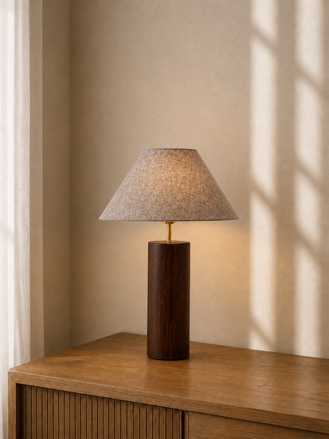 Modern Wood Table Lamp