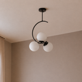 Stylish Curved Black Pendant Ceiling