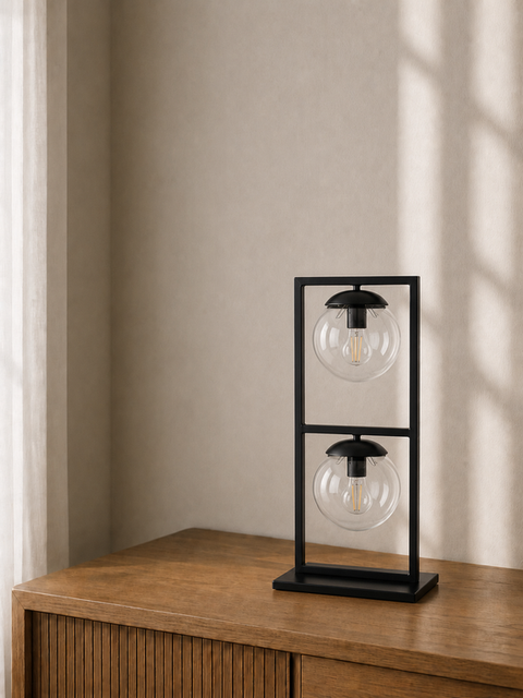 Modern Transparent Glass Balls Table Lamp