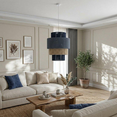 Blue Coastal Chandelier