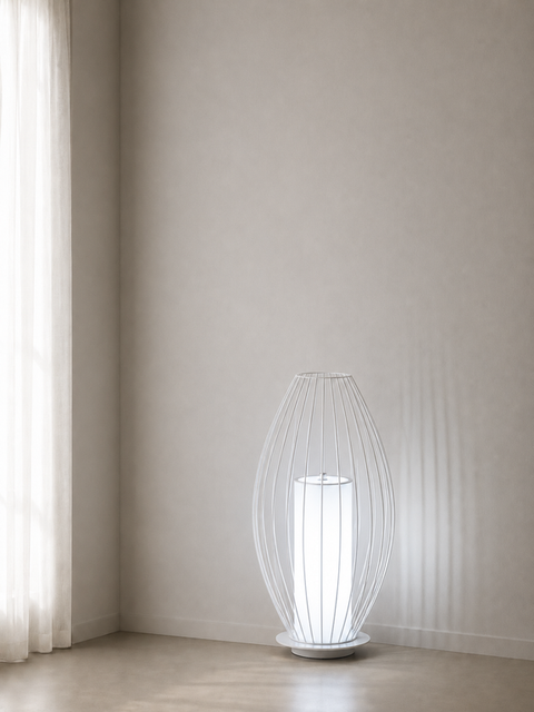 Minimalist White wires Floor Lamp