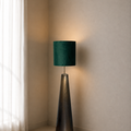 Islamic Floor Lamp with Metallic Base & Green Shade.
