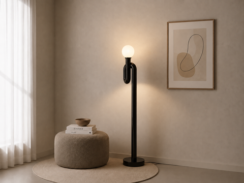 Modern Steel Floor Lamp