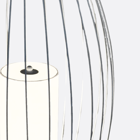 Minimalist White wires Floor Lamp