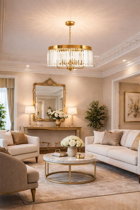 Luxury Gold Crystal Chandelier