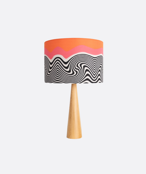 Printed Shaded Table Lamp