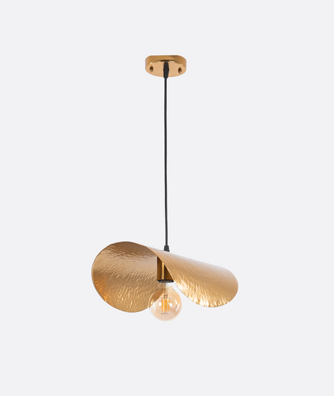 Single Gold and Black Pendent