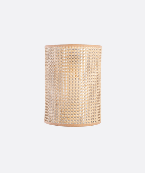 Decorative Cylinder Rattan Wall Light