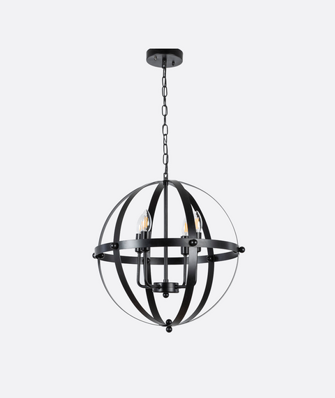 Black Modern Branched Chandelier