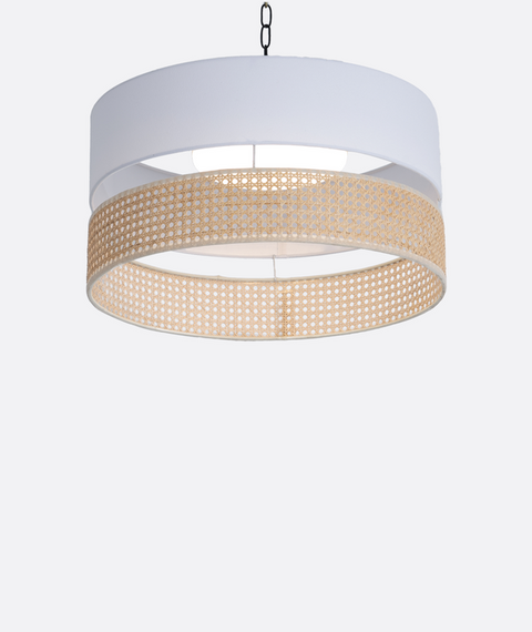 Boho White & Beige Single pendant