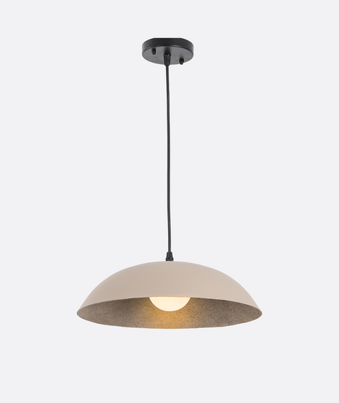 Modern Sandy Metal Shade Pendent