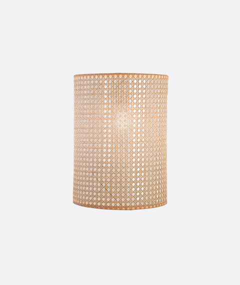 Decorative Cylinder Rattan Wall Light