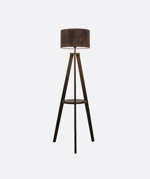 Modern Brown Tripod Floor Lamp