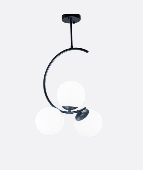 Stylish Curved Black Pendant Ceiling