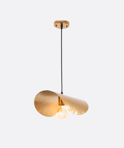 Single Gold and Black Pendent