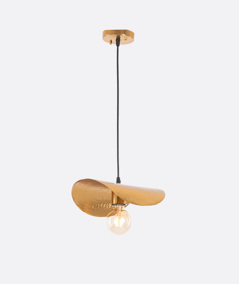 Single Gold and Black Pendent