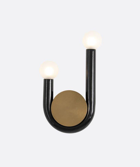 Stylish Armed Black Wall Lamp