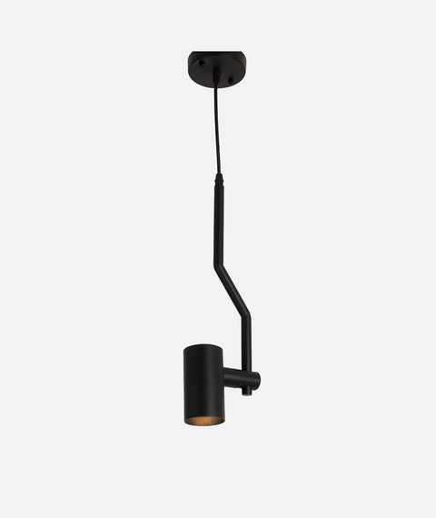 Black Sharp Line Single Pendant
