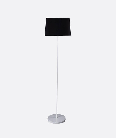 Modern White And Black Torchiere