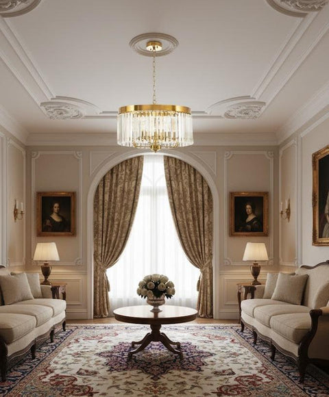 Luxury Gold Crystal Chandelier
