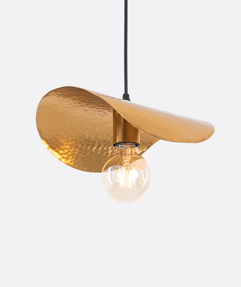 Single Gold and Black Pendent