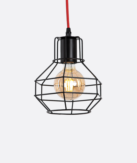 Geometric Black Ceiling Pendant