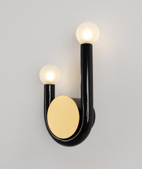 Stylish Armed Black Wall Lamp