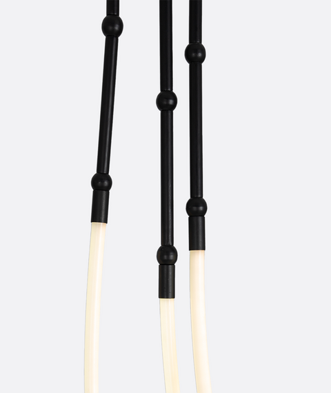 Contemporary Black LED Ceiling Lamp
