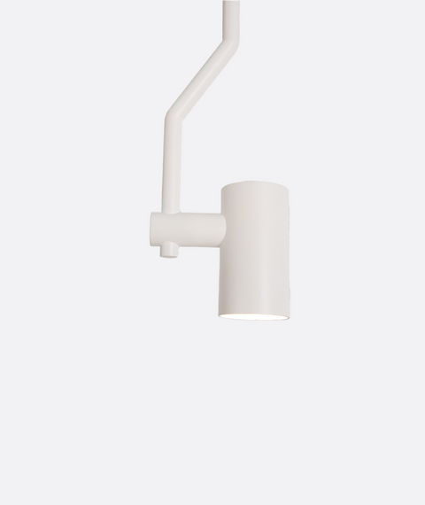 White Sharp Line Single Pendant