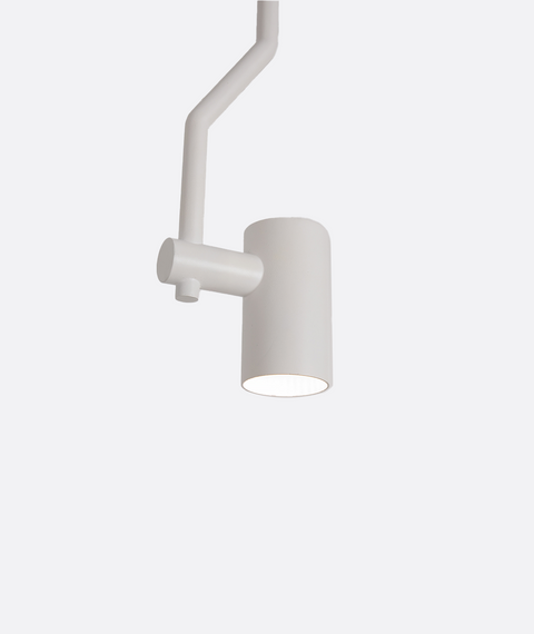 White Sharp Line Single Pendant