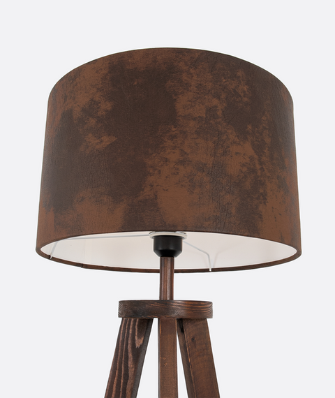 Modern Brown Tripod Floor Lamp