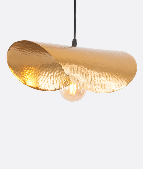 Single Gold and Black Pendent