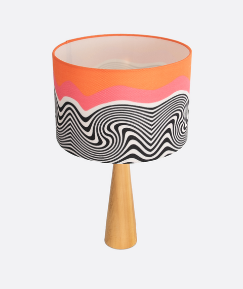 Printed Shaded Table Lamp