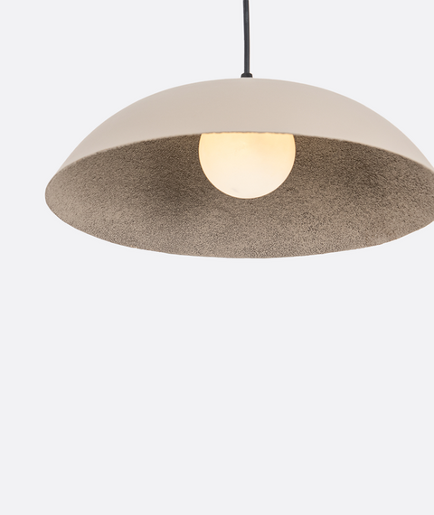 Modern Sandy Metal Shade Pendent