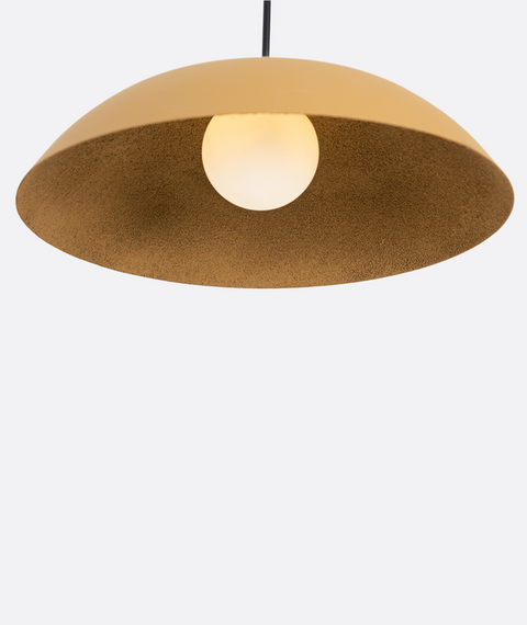 Modern Sandy Metal Shade Pendent