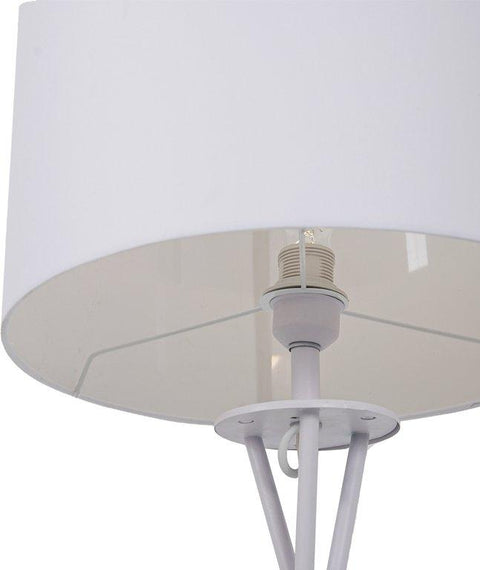 Minimalist Tripod Cotton Shaded Floor Lamp