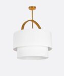 Elegant Gold & White Modern Pendant Ceiling
