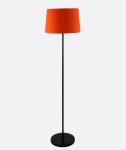 Modern Orange And Black Torchiere