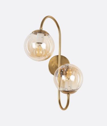 Unique Curved Golden Wall Light