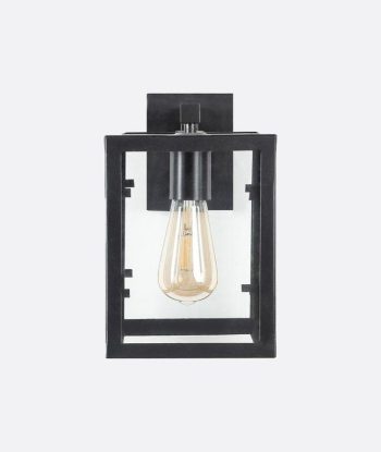 Industrial Black Frame Wall Light